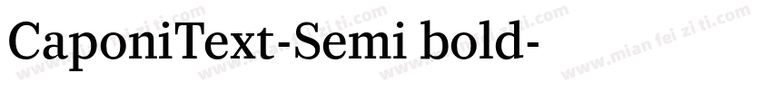 CaponiText-Semi bold字体转换